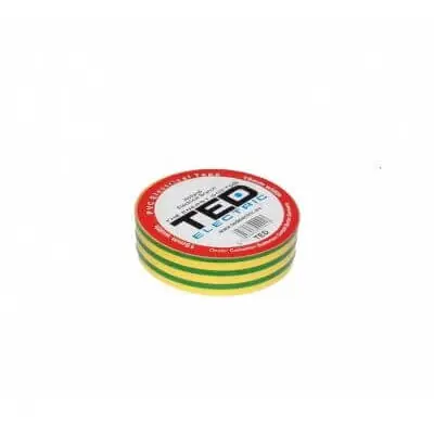 Premium TED Electric Banda izolatoare 19mmx10m galben-verde