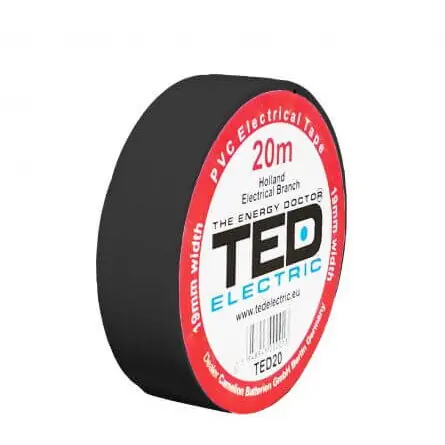 TED Electric Banda izolatoare 19mmx20m neagra Comandă acum