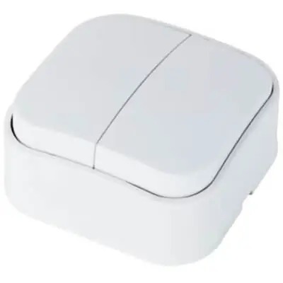 Discount Intrerupator dublu aplicat 16a/250v ip20 OSSC-112-001-0003-010 alb Horoz