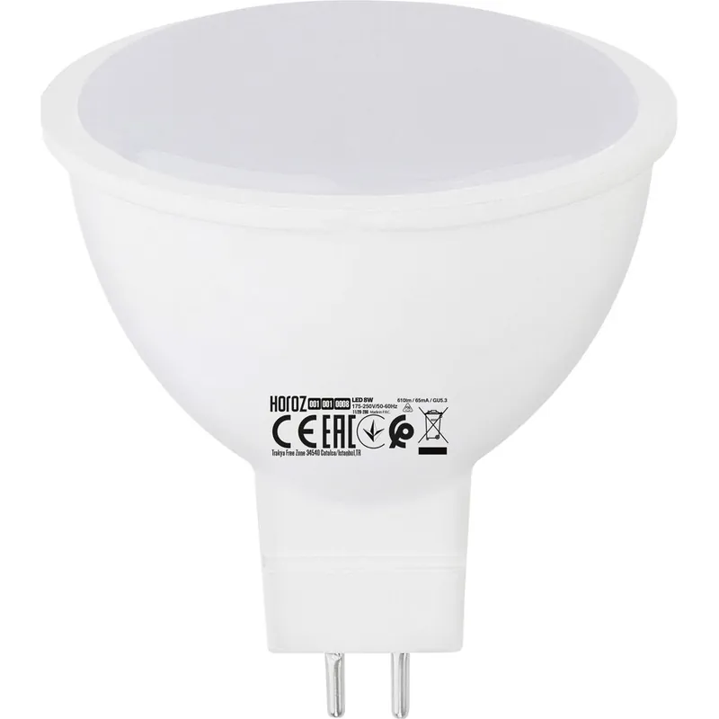 Horoz Bec led GU5.3 8W 175-250V lumina calda 001-001-0008 Reduceri