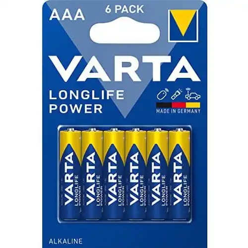 Baterie alcalina longlife power AAA 6 buc (4+2) 4903 Varta Preferatul clienților
