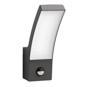 Aplica LED pentru exterior cu senzor de miscare Philips Splay, 12W, 1100lm, lumina calda (2700K), IP44, 240x80x160mm, Antracit Livrare expres