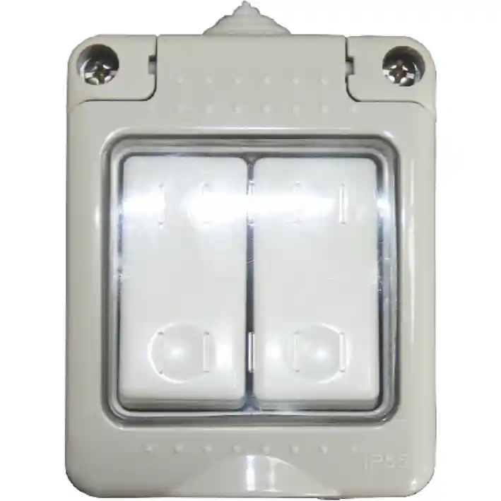 Intrerupator dublu ip55 16A pacific 32251 Elvon Cumpără online