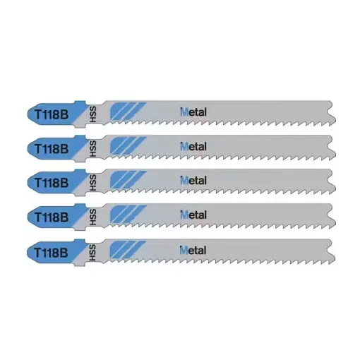 Vezi acum Set de 5 panze T118B - metal, pentru fierastrau pendular, 2.5-6 mm