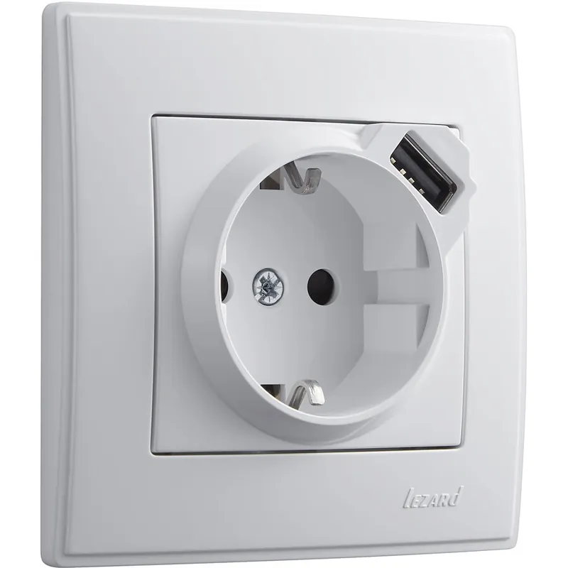 Retur ușor Lezard Priza schuko+usb 705-0202-181