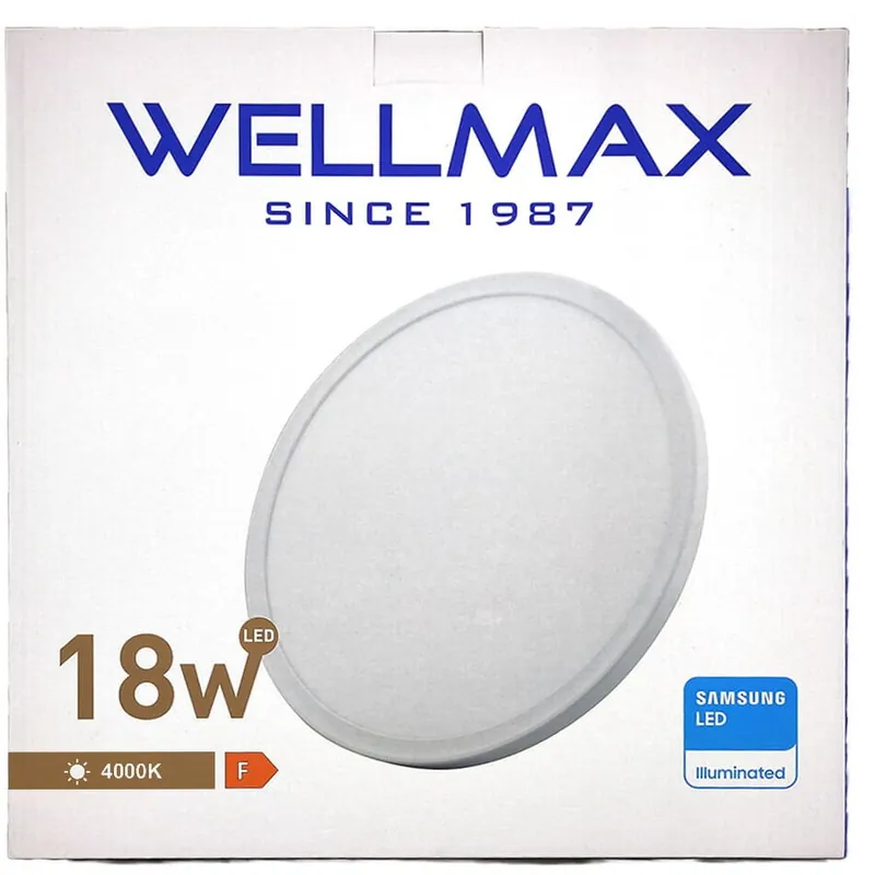Popular Wellmax Plafoniera led samsung ip54 18w lumina neutra VE23001