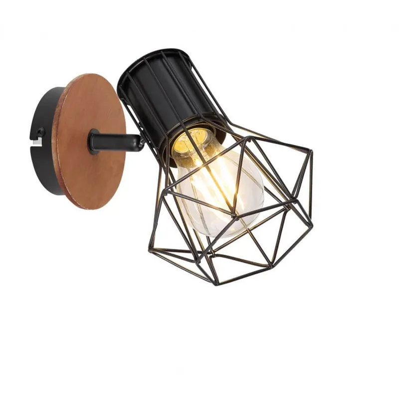 Aplica skull 1xe27 negru+maro KL161017 Klausen Preferatul clienților