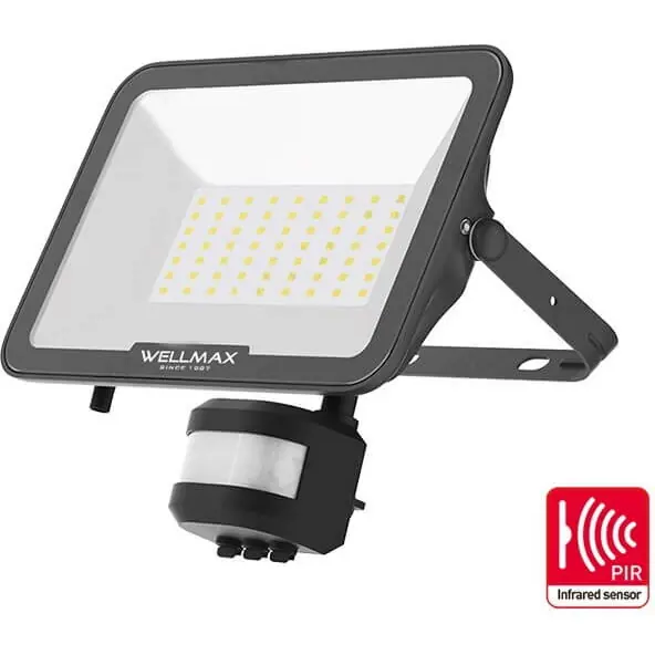 Wellmax Proiector led cu senzor 50w lumina rece VE20230 Cel mai bun preț