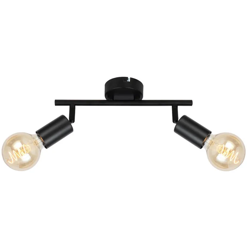 Ieftin Plafoniera right 2xe27 negru KL162008 Klausen