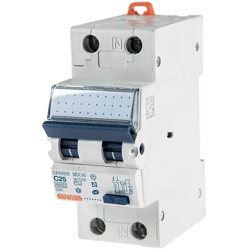 Cumpărături sigure Siguranta automata cu dif. 30ma 1p+n 25a GW94009 Gewiss