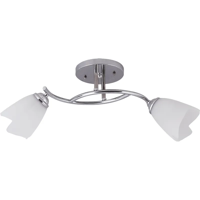 ERSTE Lustra silvia crom+alb 2xE27 60w EL0023784 Ieftin