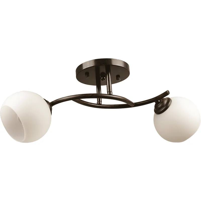 Lichidare de stoc ERSTE Lustra ramona wenge+alb 2xE27 60w 2406/02