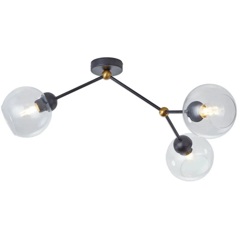 Lustra flavor 3xe27 negru+cupru KL103018 Klausen Retur ușor