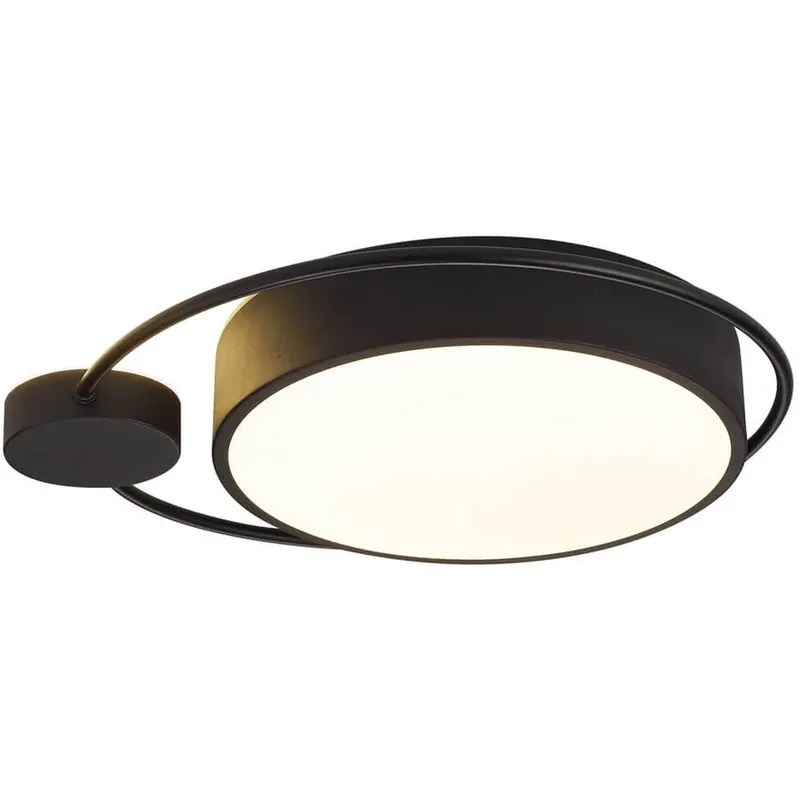 Plafoniera moon negru 28w 1400lm 3000k d440mm EL0071581 Erste Ieftin