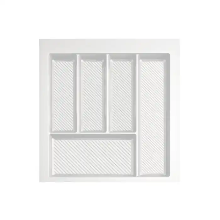 Reducere specială Vezi acum! Suport organizare tacamuri Max, alb, pentru latime exterioara corp 500 mm