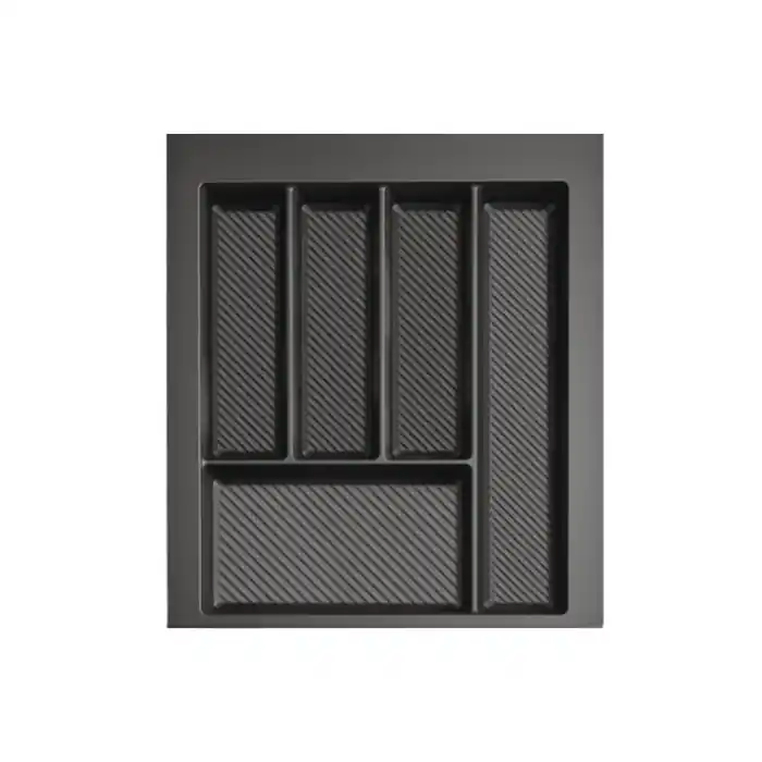 Vezi acum! Suport organizare tacamuri Max, gri grafit, pentru latime exterioara corp 450 mm Chilipir