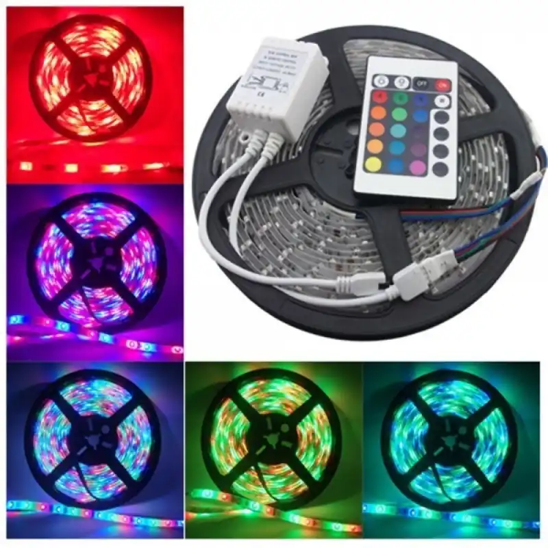 Banda led+telec 12V rgb 14.4W p/m IP 20 60led/m DL66526 Spin Reducere de preț