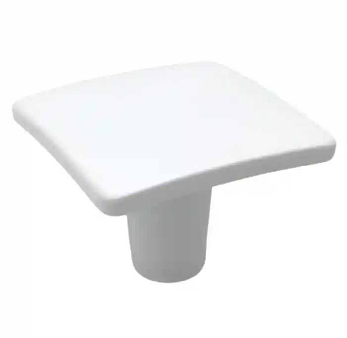 Vezi aici! Buton pentru mobila Adan, finisaj alb Ofertă specială