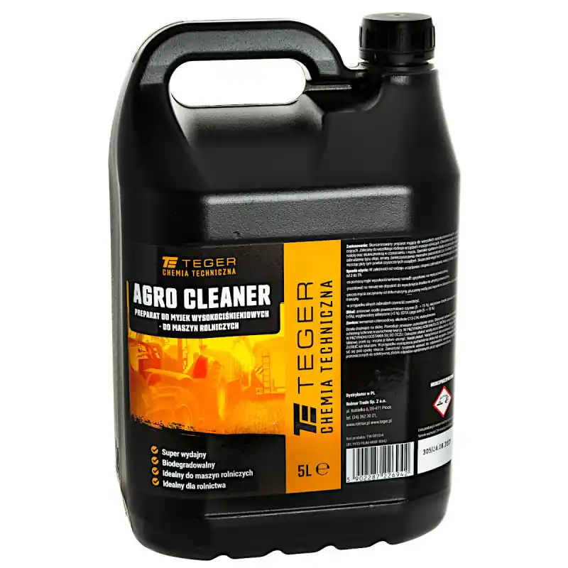 Agro Cleaner soluție pentru aparate de spălat cu presiune pentru mașini agricole 5 l Teger Vezi acum