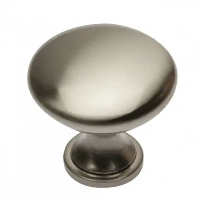 Buton pentru mobila Terni, finisaj otel periat GT, D:30 mm Retur ușor