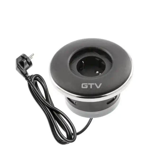 Chilipir Priza incorporabila in blat Shutter, finisaj negru