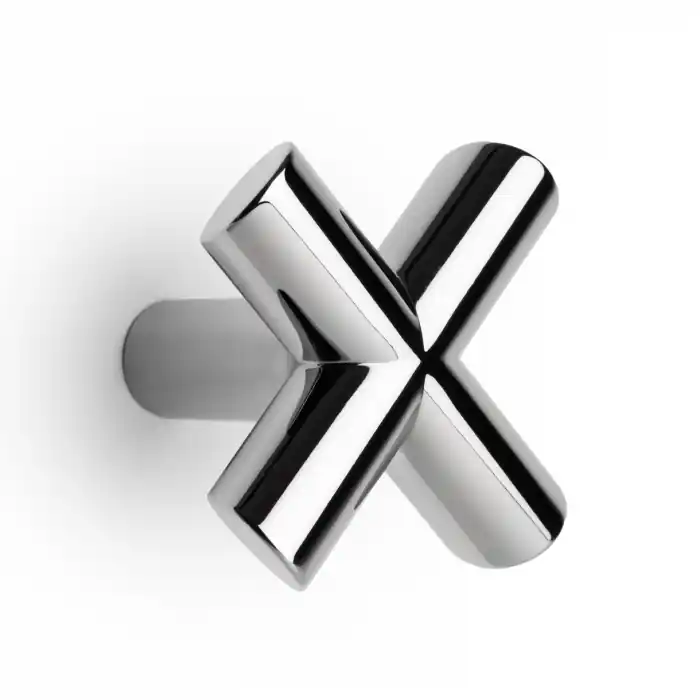 Agatatoare cuier Equis, finisaj crom lucios, 80x80x60 mm Calitate înaltă