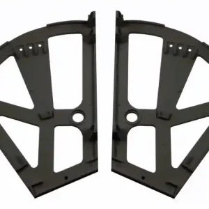 Cel mai vândut Suport pantofi cu doua spatii, negru mat, 295x198 mm