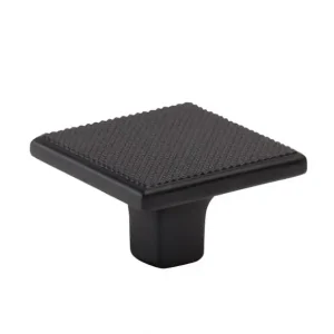 Buton patrat pentru mobila Carter, finisaj negru mat, 35x35 mm Cumpără acum