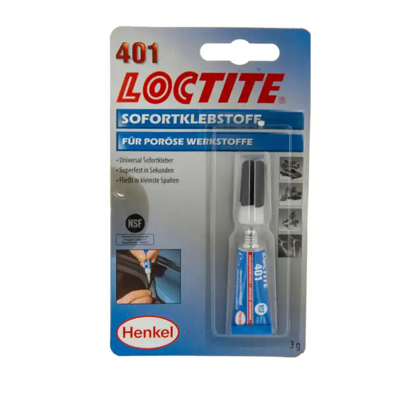 Adeziv instantaneu cianoacrilat 3g Loctite 401 Plată sigură