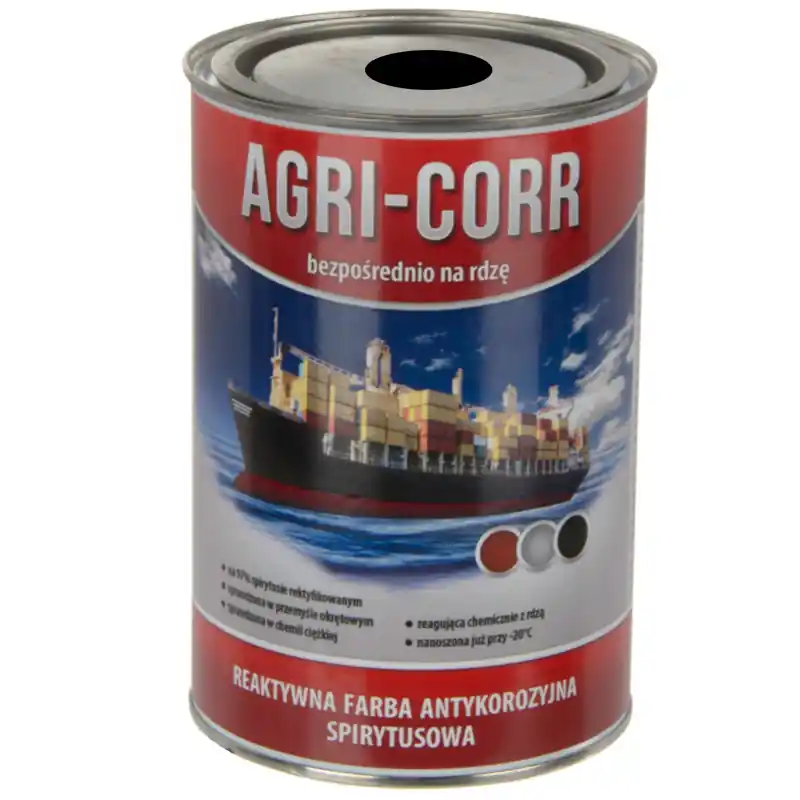 Vopsea grund împotriva ruginii Anticoroziv Negru 1l Agri-Corr Corr-Active Retur gratuit
