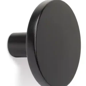 Agatatoare cuier Como, finisaj negru mat, 41x25 mm Lichidare de stoc