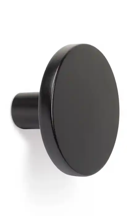 Agatatoare cuier Como, finisaj negru mat, 41x25 mm Lichidare de stoc