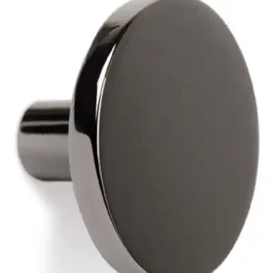 Agatatoare cuier Como, finisaj nichel negru lustruit, 41x25 mm Ieftin