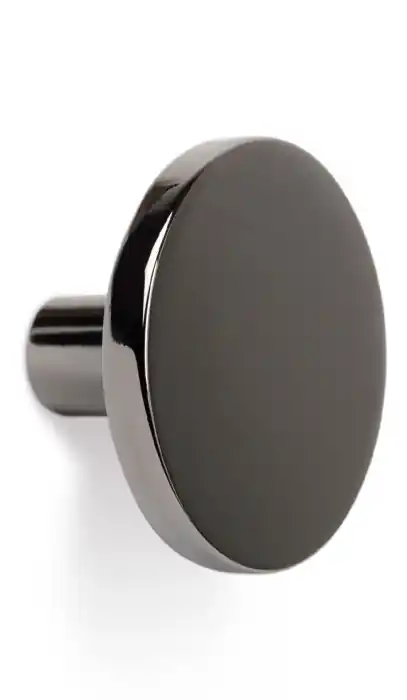 Agatatoare cuier Como, finisaj nichel negru lustruit, 41x25 mm Ieftin