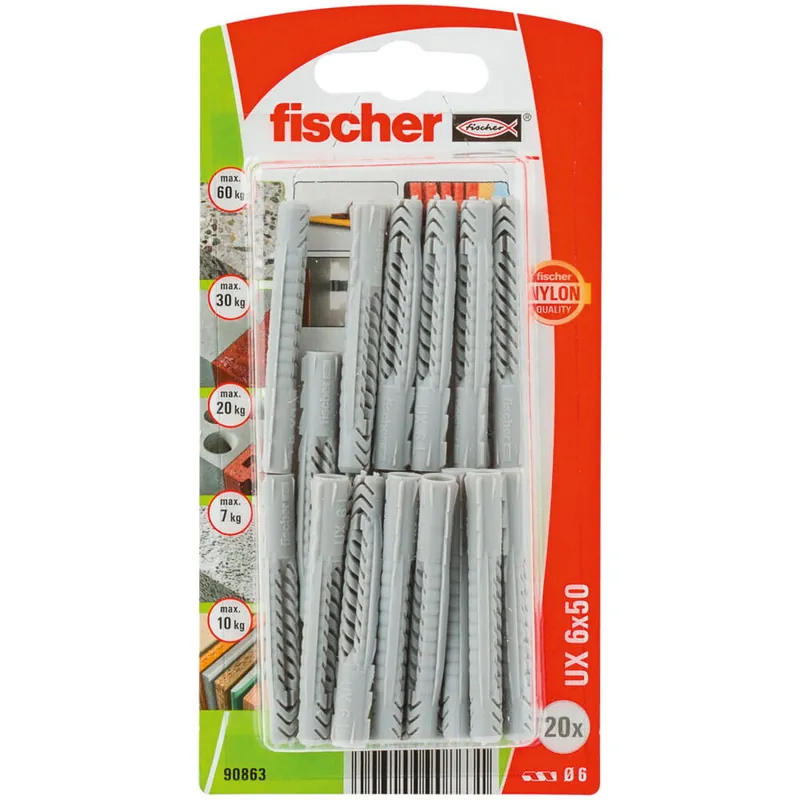 Disponibil imediat Fischer Diblu nylon 90863 UX 6x50K Profix