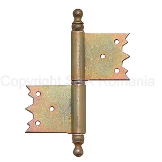 Balama ingropata cu ornament pentru ferestre 211-08 dreapta 2 bucati/set 34567 zincat galben Preferatul clienților