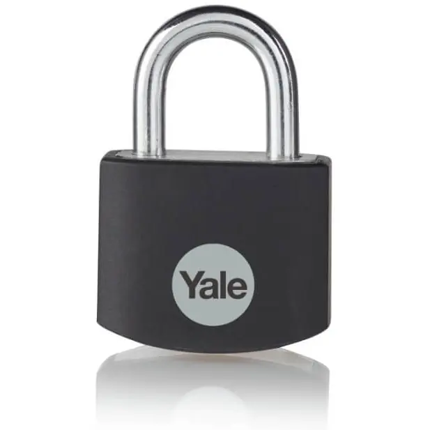 Yale Lacat aluminiu negru 25mm YE3B/25/112/1/BK Bestseller