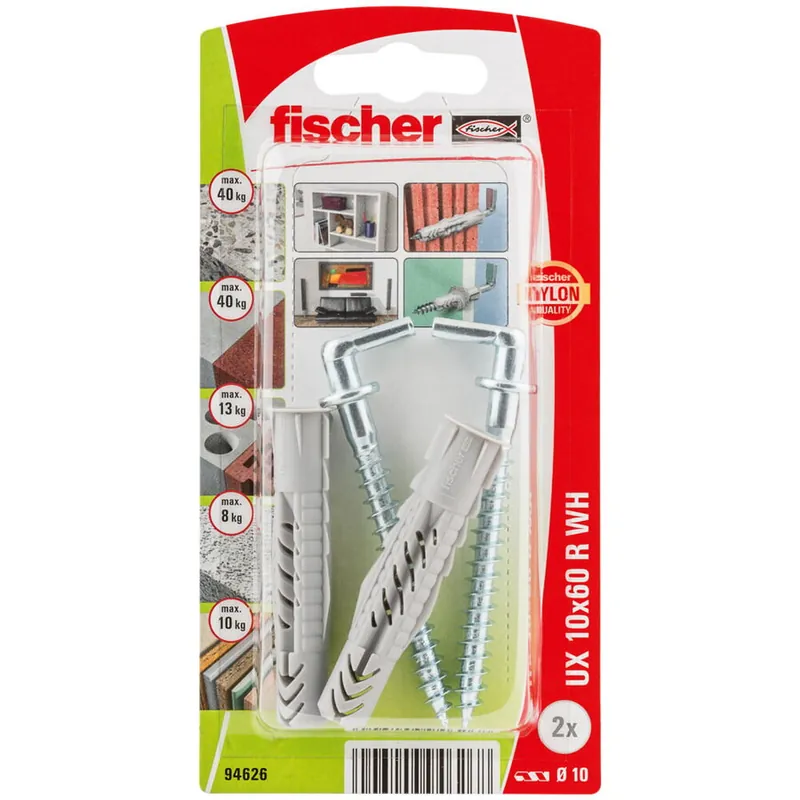 Ultima șansă Fischer Diblu nylon cu carlig 94626 UX 10x60WHK Profix