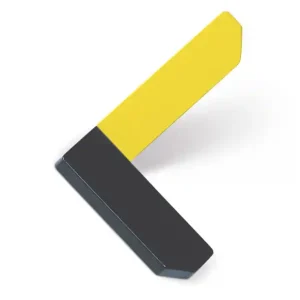 Agatatoare cuier Corner, finisaj gri antracit/galben, 101x87x67 mm Livrare gratuită