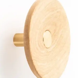 Agatatoare cuier Zoot, finisaj alama intunecata periata cu stejar natur, D:120 mm Reduceri