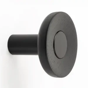 Agatatoare cuier Zoot, finisaj negru mat cu negru lacuit, D:60 mm Mai ieftin