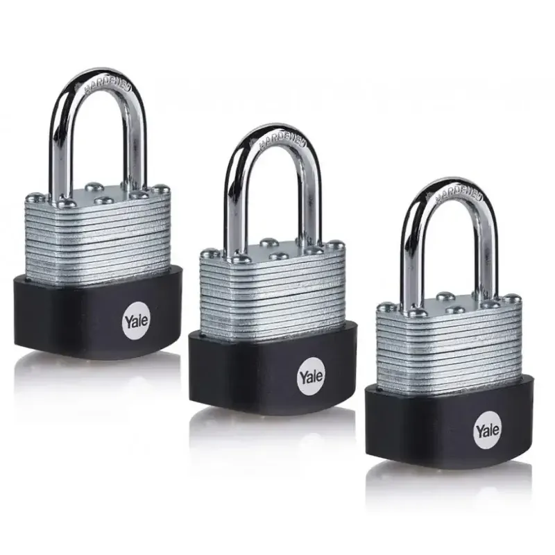 Yale Set 3 lacate otel laminat 40mm Y125B/40/122/3 Noutate