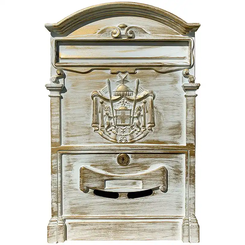 Cutie postala 02 alb auriu Ferrobrand Chilipir