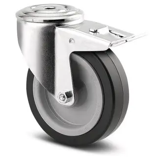 Roata pivotanta cu frana si alezaj 160mm 3477-IEP160-P30 Tente Plată securizată