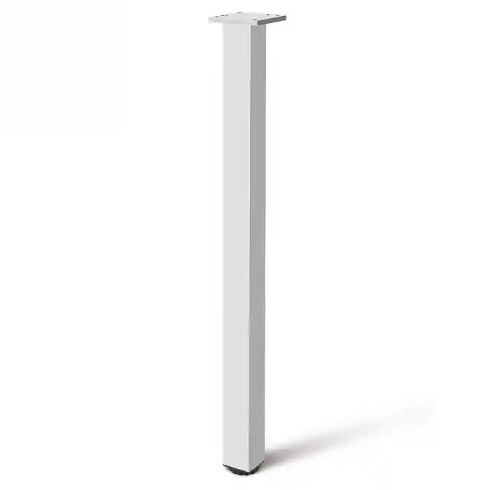 Chilipir Picior cu profil patrat din aluminiu 46x46 mm, H710, pentru masa, finisaj aluminiu