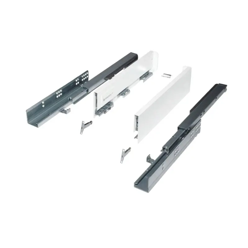 Cumpărături sigure Glisiera Idealbox Slim, L500 mm, H126 mm, pentru Placa de 18 mm, - Trada Marketplace