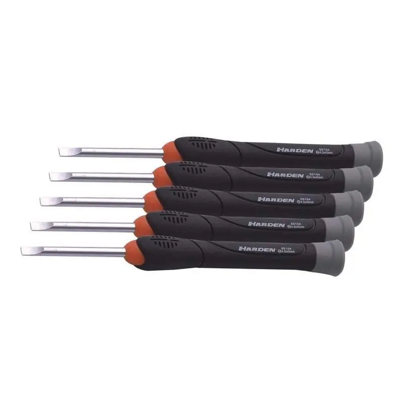 Transport gratuit Set de 5 Surubelnite de Precizie, Slot, Profesional, Harden, 1.4 - Trada Marketplace