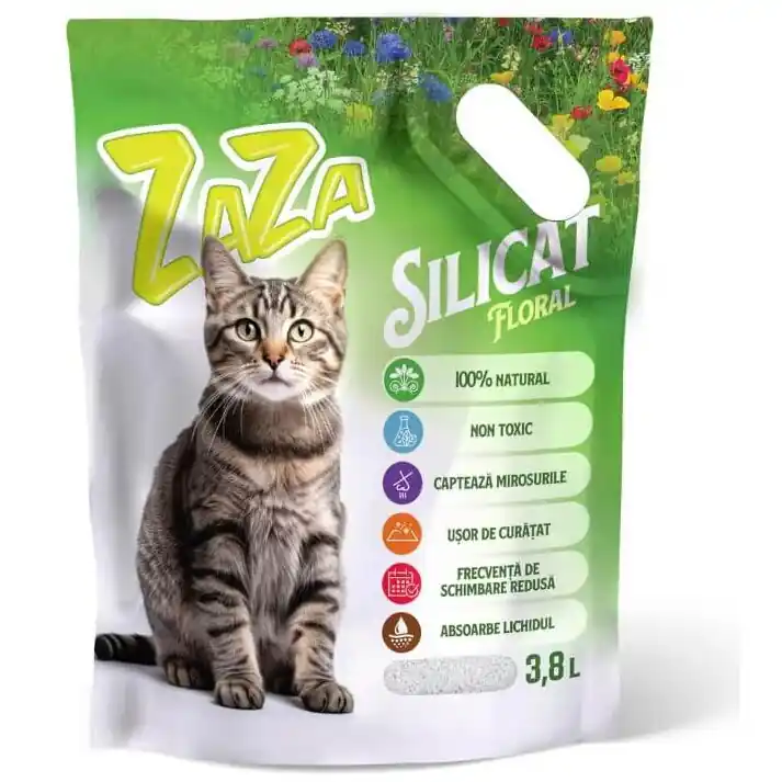 Asternut igienic silicat floral 3.8l GPT320560 Zaza Popular