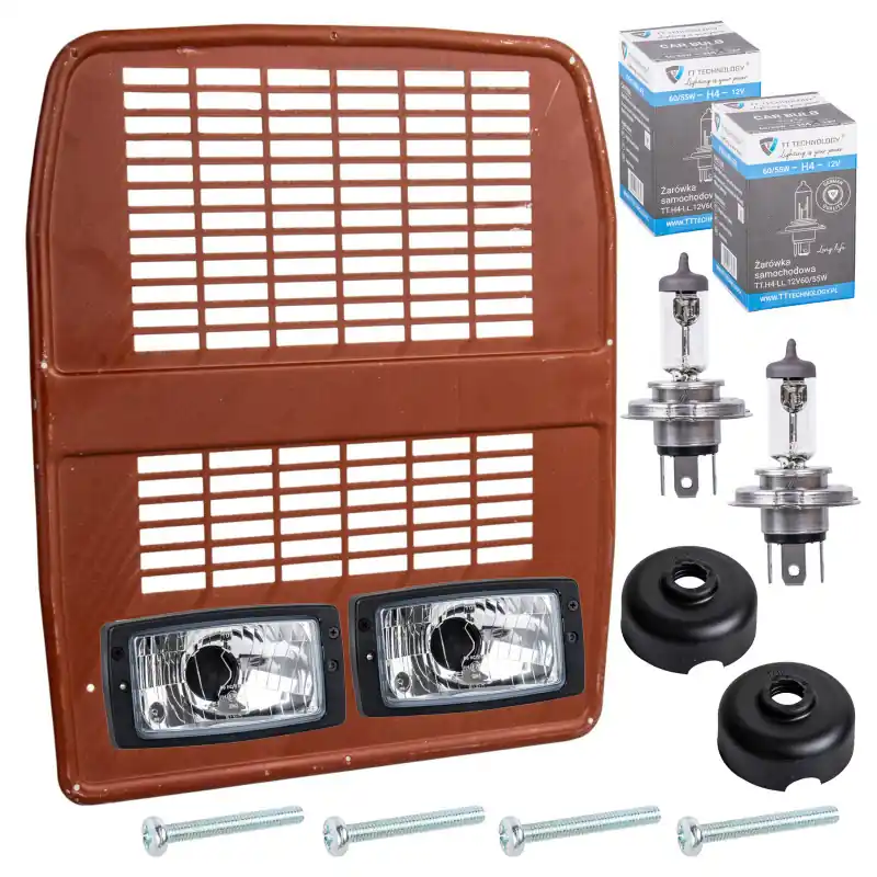 Vezi acum Grila fata C-330 Ursus cu lămpi WESEM + becuri șuruburi set complet