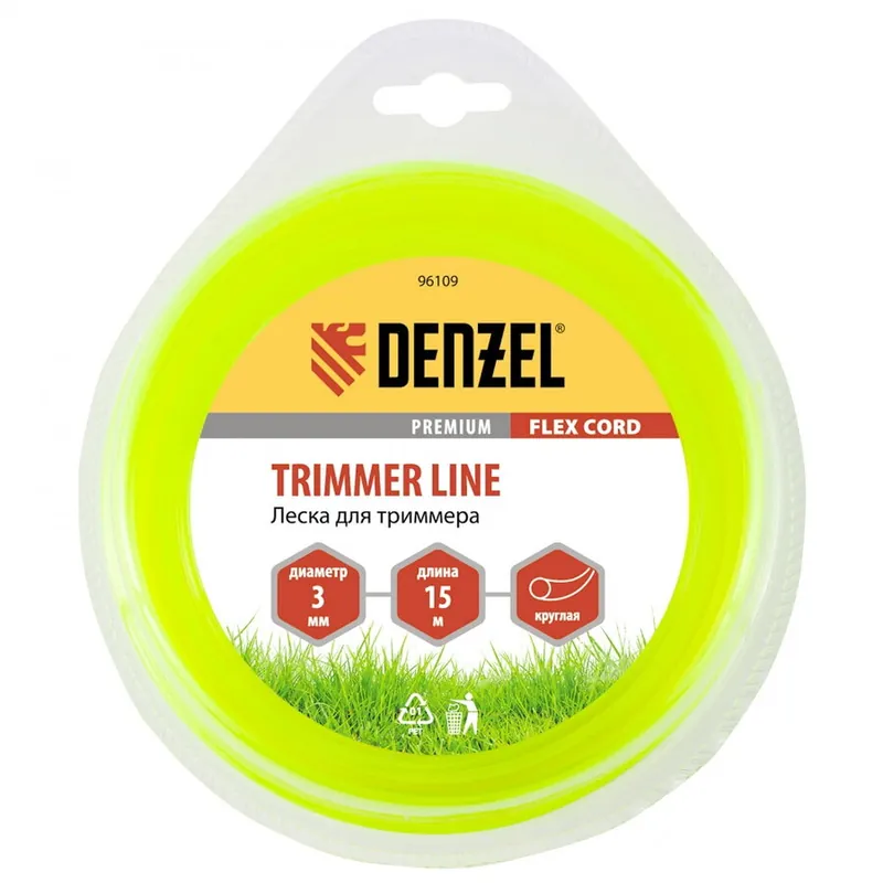 Ofertă limitată Fir pentru trimmer rotund 3mmx15m flex cord 961097 Denzel